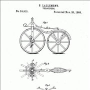 Picture Of Pierre Lallement Bicycle Patent 1866